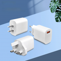 2 Pack EU UK Plug Fast Charger for Mobile Phones  USB Wall Charger with USB Port QC3.0 Function