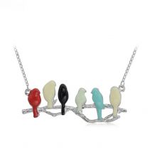 Hot new fashion lovely bird on branch necklace fashion pendant women necklace jewelry  N1056