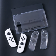 Transparent TPU Soft Case Protective Shell Cover For Nintendo Switch 2/NS Oled Game Console Joy-con Crystal Back Full Protector