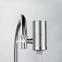 Household Detachable Washable Ceramics Water Filter Kitchen Tap Faucet Stainless Steel Water Purifier