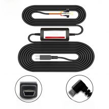 E-ACE 3.5 Meters Buck Line Mini USB Type-C Car Charger Wire Kit For Dash Cam Reaview Mirror 24H Parking Monitoring
