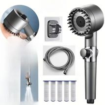 4 Modes Shower Head High Pressure Showerhead One-Key Stop Water Massage Shower Head With Filter Element Bathroom Accessories