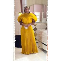 Fold Miyake Folds 2024 Fall New Women's Hand-pleated Loose Dress Plus-size Women's Evening Dress