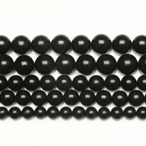 Genuine Semi-precious Natural Ru Shungite Stone Round Loose Beads 6 8 10 MM Pick Size Jewelry Making