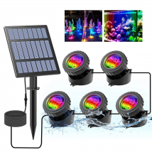 T-SUN 2/3/5 RGB Solar Light Outdoors IP68 Solar Lawn Light Pool Light Solar Power Light For Garden Path Decor Underwater Light