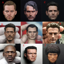 1/6 American Male Head Sculpture Arnold Negan Cruise Jason Star Head Sculpt for 12"  TBL Body Action Figure