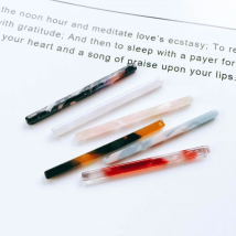 Ear Drop 6 Colors Rectangle Earring Accessories Pendant Necklace Charms Diy Handmade Material 6pcs