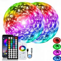 RGB Led Strip Lights 5m 10m 20m 30m Led Room Light with APP Control Flexible Ribbon Luces Led Tape for Room Bedroom Decoration