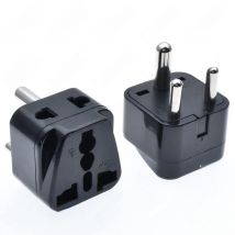 Universal 2 in 1 CE Copper India Sri Lanka Nepal power connector japan au eu us uk to india travel adapter plug Type D