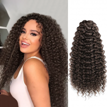 Wavy Strands Crochet Braid Hair14 18 &22inch Synthetic Ombre Wavy Curls Afro Curls Hair For Women Low Tempreture Deep Wave