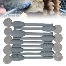 5/9/10Pcs/Set Texture Tool For Clay Art Clay Modeling Pattern Rollers Kit Texture Rolling Emboss Plaids Hand Rollers DIY Crafts