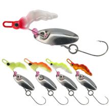 Fishing Lure Spin Bait 4g Sequins Shrimp Bend Hook with Barb Glow Luminous 360 Degreee Rotation Artificial Lures 1 Piece Sale