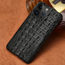 100% Genuine Crocodile Leather Phone Case For iPhone 17 Air 16 15 11 12 13 14 Pro Max 17Pro 16 Plus Luxury Shockproof Back Cover
