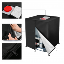 Black IBC Water Tank Protective Cover 1000 liters Tote outdoor waterproof dustproof cover sunscreen Garden Yard Rain Container