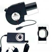 for Delta BFB1012VH  9733 Turbo Centrifugal Fan Blower 12V 1.80A High Speed with Variable Speed Controller for DIY Cooling