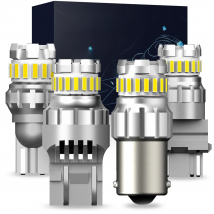 2Pcs 1200LM AUXITO T20 W21/5W LED 1156 BA15S P21W 7443 Car Bulb Canbus 1157 P21/5W BAY15D LED Lamp Auto DRL Reverse Light 12V