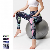 Cloud Hide Flower Fitness Sports Leggings for Women Gym Yoga Pants High Waist Sexy Long Tights Running Trouser Workout Plus Size