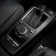 Suitable for Q2 Interior Stickers, Carbon Fiber Modified Film for Central Control Gear Shift for Audi Q2 2017-2025