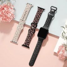 Engraved Strap For Apple Watch 10 Band 40mm 44mm 42mm 45mm 41mm 46 49mm Silicone Correa Bracelet Series 8 9 7 SE 6 5 4 ultra 2 3