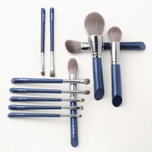 MyDestiny Azure Blue 11pcs Makeup Brush Set&Kit  Super Soft Fiber, High Quality Face&Eye Foundation Eyeshadow  Powder Brush