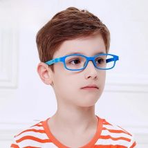 SECG Cute Children Optical Glasses Frame Soft Ultralight Kids Frame Glasses Boys Girls Optic Hyperopia Myopia Strap Prescription