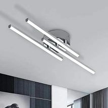 LED Ceiling Light,18 W LED Ceiling Light,Silver Acrylic Aluminium,Modern Ceiling Light for Living Room,6500K (Cool White)