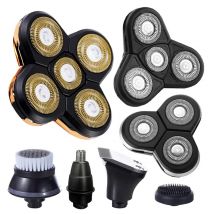 Replacement Electric Shaver Head Nose Trimmer Hair Clipper Facial Cleaning Brush Massage Head Spare 3/4/5 Cutter Floating Head