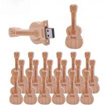 20pcs/lot wooden Guitar usb flash drive free logo music gifts pendrive 4GB 8GB 16GB 32GB cle usb 64GB 128GB usb disk usb stick