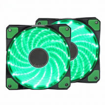 12VDC 3P IDE 4pin 120mm PC Computer 16dB Ultra Silent 15 LEDs Case Fan Heatsink Cooler Cooling Anti-Vibration Rubber,12CM Fan