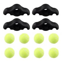 4Pcs 8 Tennis Balls Cycling Bike Foot Pads for Wahoo Kickr Core Fitness Bike Shock Absorbing Floor Protector Rocker Balls