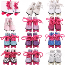 7.5 cm Doll Skates For 43cm Baby Doll Clothes Accessories And 18 Inch American Doll Girl's Toys Our Generation