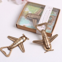 Our Adventure Begin Alloy Airplane Beer Bottle Opener Flight Beer Opener Wedding Party Favor