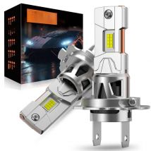 25000LM H7 LED Headlight Bulb Mini Copper Tube CSP for Car Headlamp Auto Diode Lamps Canbus H7 Turbo Fan Led 6500K 12V