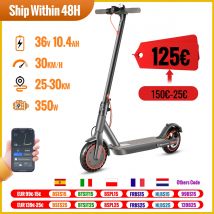 Patinete eléctrico N7PRO para adulto, Scooter ligero de largo alcance, 30km, 36V, 10,4 Ah, 350W, compatible con APP, almacén de la UE