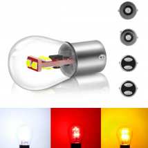 1pcs P21W 1156 BA15S BAU15S BA15D S35 6SMD Chips 1157 BAY15D Car Brake Lights Auto Reverse Bulb Parking Lamp 12V Super Bright