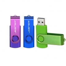 Fashion Rotatable USB 2.0 Flash Drive 128GB 64GB 32GB Colorful high speed 16GB 8GB memory Stick Waterproof Flash disk PenDrive