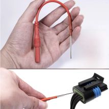 2pcs Silicone Flexible Spoon Back Probe Compatible For 4mm Banana Plug Test Leads Multimeter Hookup Test Connection Accessories