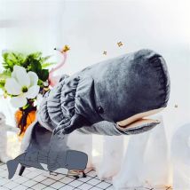Sperm Whale High Fidelity Anime Cute Cachalot Plushie Pottwal Plush Toys Lifelike Animals Simulation Stuffed Doll Kawai Toy Gift