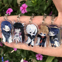 Genshin Impact Fatui Regrator Pantalone Knave Keychain Accessories Key Chain Backpack Pendant Prop Christmas Gift