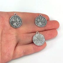 5pcs staves Luciferian Satanic Amulet Talisma Lucifer Lilith seal pendant charm for DIY Accessories