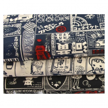 Thick Cotton Fabric with Japanese Retro Print, Handmade DIY Bag, Mouth Gold Package Tissue, 100% Cotton, B421