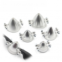 Silver Aluminum Alloy Folding Propeller Spinner Cover D28 D33 D38 D43 D48mm Shaft Diameter 3.0/3.17/4.0/5.0mm for RC Glider DIY