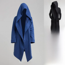 Fashion Hoodie Mens Leisure Cool Long Men Jacket Long Sleeve for Filming Men Jacket Costume Mantle Hoodies Jacket Cloak Coats