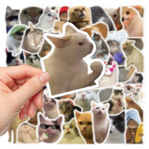 10/30/50PCS Funny Cute Cat Stickers Cartoon Decals Cup Stationery Guitar Phone Bicycle Laptop Luggage Car Graffiti Toys