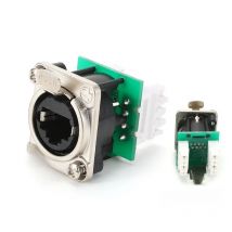 1Pcs SE8FFDV-Y data Five categories RJ45 network XLR plug D-type socket with IDC stamping terminal crimp installation type HIFI