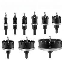 Drillforce Newest 14-100mm TCT Hole Saw Drill Bits Alloy Carbide Cobalt Cutter Stainless Steel Plate Iron Metal Cutting Kit