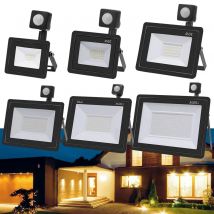 10W 20W 30W 50W 100W 150W LED Floodlight PIR Motion Sensing Flood Light Waterproof Wall Lamp 220V Spotlight for Outdoor Lighting