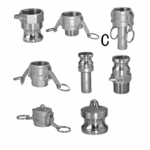 1/2 3/4 1-1/4 304 Stainless Steel Homebrew Camlock Fitting Adapter MPT FPT Barb Camlock Quick Disconnect For Hose Pumps Fittings