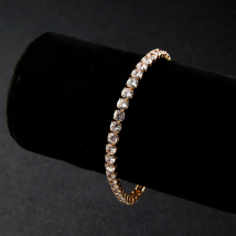 New Fashion Crystal Women's Bracelet Bangle Chains Crystal Gold Color Elastic Bracelets Hand Jewelry Wedding Accessories