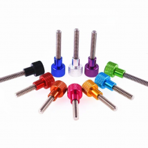 5pcs Thumb Screw M3 M4 Aluminum knurled head Stainless steel Hand Tighten Thumb screw anodized 10 colors